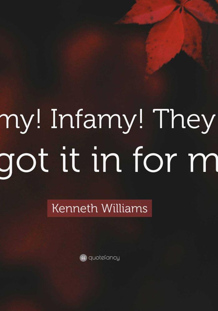 Kenneth Williams Infamy Soundboard