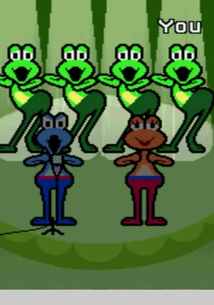 Frog Hop - Rhythm Heaven - Rhythm Games (DS - DSi)