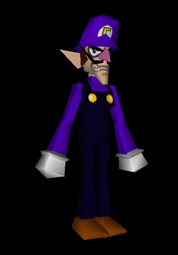 waluigi in super mario 64 ds