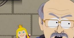 ICE agent holds a colorful doll in a scene from "South Park - Season 23," highlighting the show's satirical humor.