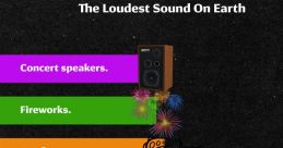 Loudest noise ever The loudest noise ever recorded was the eruption of the Krakatoa volcano on August 27, 1883. The of