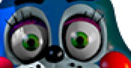 Close-up of a playful animatronic character from Five Nights at Freddy's 2, featuring vibrant colors and a cheeky expression.