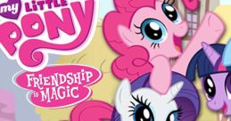 Colorful My Little Pony characters from "Friendship Is Magic - Season 3," featuring Pinkie Pie, Rarity, and Fluttershy.