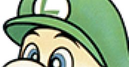 Luigi from Super Smash Bros. 64, featuring his iconic green hat and cheerful expression, ready for battle.