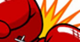 Dynamic red boxing gloves colliding with an explosion effect, capturing the fierce spirit of Punch-Out!! gameplay.