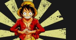 Monkey D. Luffy stands confidently in a vibrant pose, showcasing his iconic straw hat and adventurous spirit.