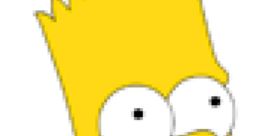 Bart Simpson smiling with a quirky expression, featured prominently in The Simpsons Seasons 1 and 2. Iconic animated character.