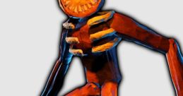 Terrifying monster from Roblox Doors, featuring a menacing orange head and elongated limbs, perfect for horror game enthusiasts.