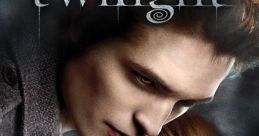 Romantic poster of "Twilight" featuring Edward and Bella, highlighting their intense love story and vampire themes.