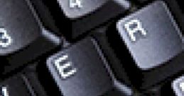 Close-up of a black keyboard showing keys including E, R, S, D, and 4 for enhanced typing efficiency.