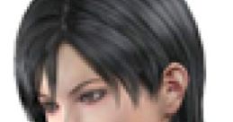 Ada Wong from Resident Evil 2, displaying her signature black attire and distinctive hairstyle in a close-up view.