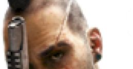 Vaas Montenegro from Far Cry 3, holding a gun with a menacing expression, embodies the game's thrilling chaos.