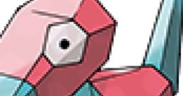 Colorful Porygon character from Pokémon Snap, showcasing its unique geometric design and digital appearance.