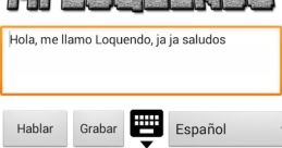 Loquendo Juan Type your text to hear it in the voice of Loquendo Juan.