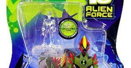 Swampfire action figure from Ben 10: Alien Force, featuring vibrant colors and included mini figure for collectors.