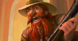 Brann Bronzebeard swings his rifle confidently, showcasing his iconic armor and epic battle-ready stance in a fantasy setting.