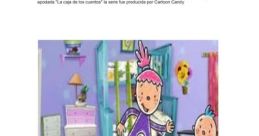 Pinky Dinky Doo and friends enjoy storytelling adventures in a colorful animated children's room setting.