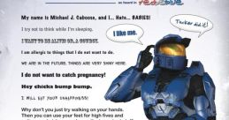 Caboose's funny quotes and thoughts from "Red vs. Blue" season 1 showcasing his quirky personality and humor.