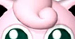 Cute Jigglypuff with big eyes and curly hair, featured in Super Smash Bros. Melee as a fan-favorite character.