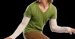 Shaggy Rogers strikes a playful pose in green attire, embodying his quirky character from Suite Life of Shaggy.