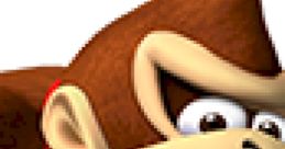 Donkey Kong from Mario Party 2 with an expressive face, showcasing his iconic red tie and playful personality.