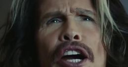 Steven Tyler passionately expressing himself in the DDB Skittles Super Bowl 50 commercial, "The Portrait.