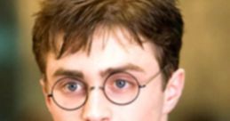 Harry Potter with glasses and scar, wearing a Hogwarts uniform, portraying the iconic character from the magical series.