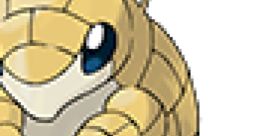 Sandshrew, the adorable Ground-type Pokémon, from Pokémon Snap, showcases its iconic sandy armor and bright blue eyes.