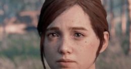 Ellie from TLOU, displaying a contemplative expression in a natural, outdoor setting, showcasing her character depth.