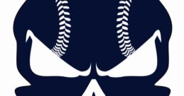 Stylized skull logo featuring baseball motifs for the 2024 Warriors Baseball Club, symbolizing strength and competition.