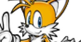 Tails from Sonic Adventure 2, the two-tailed fox with a cheerful expression, showcasing his iconic pose and design.