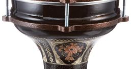 Darabuka Tap. The of fingers gently tapping on the metallic surface of a Darabuka drum sends vibrations through the air,