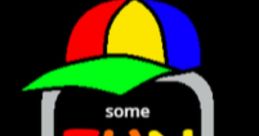 Colorful computer with a playful hat, showcasing "some FUN" text, embodying the spirit of Mr. Fun Computer (S P U N K I).