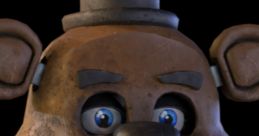 Freddy Fazbear from Five Nights at Freddy's, featuring a microphone and expressive eyes. Ideal for gaming enthusiasts.