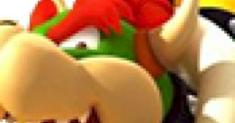 Bowser from Mario Kart: Double Dash, showcasing his fierce expression and iconic spiked collar.