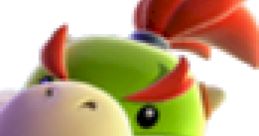 Bowser Jr. from Mario Kart: Double Dash, showcasing his distinctive green skin and playful expression.