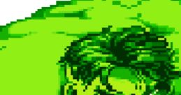 Pixel art of the Incredible Hulk showcasing his iconic green form and fierce expression, embodying Marvel Super Heroes' power.