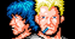 Iconic pixel art characters from Contra featuring muscular figures with distinct hairstyles, ready for action in a retro style.