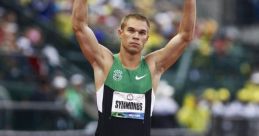 Nick Symmonds Type your text to hear it in the voice of Nick Symmonds. The rhythmic patter of running shoes on a track is