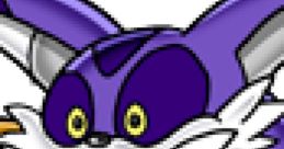 Big the Cat from Sonic Adventure, showcasing his purple fur and distinctive white mustache, exuding a cheerful expression.