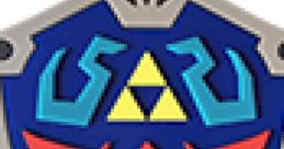 Iconic Hylian Shield featuring Triforce symbol and red eagle design, representing Zelda II: The Adventure of Link's legacy.