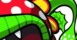 Petey Piranha character from Mario Pinball Land with a vibrant design featuring red spotted petals and sharp teeth.