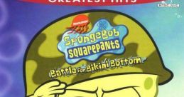 SpongeBob SquarePants in "Battle for Bikini Bottom" cover art, showcasing iconic characters and vibrant graphics.