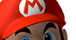 Mario in his iconic red hat and blue overalls, representing "Mario Kart DS," ready for a thrilling race adventure.