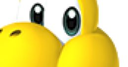 Cheerful Koopa Troopa character from Mario Kart Wii, known for racing and vibrant yellow appearance. Perfect for fans!