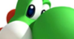 Yoshi from Mario Kart Wii, showcasing his vibrant green color and playful expression, ready for an exciting race.