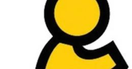 AOL Instant Messenger logo featuring a yellow running figure, symbolizing connectivity and communication in the digital age.