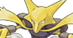 Alakazam from Pokémon Puzzle League, a Psychic-type Pokémon known for its intelligence and powerful psychic abilities.