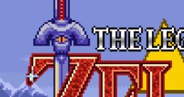 Logo of "The Legend of Zelda: A Link to the Past" featuring the Master Sword and iconic artwork in vibrant colors.