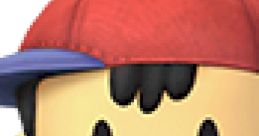 Ness from Super Smash Bros. Brawl, featuring a cheerful expression, wearing a red cap and striped shirt.